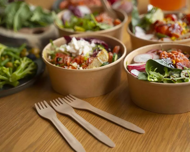 The Risks of Microplastics from Disposable Plastic Utensils and the Advantages of Sugarcane Bagasse Tableware